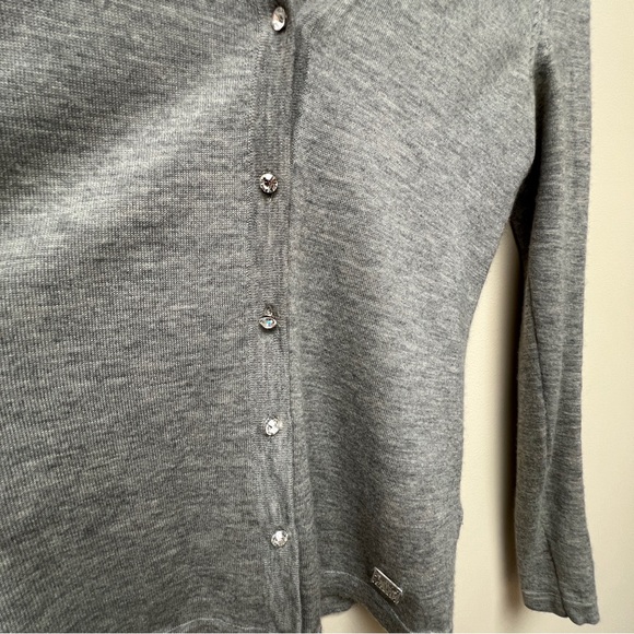 Anne Klein Classic Gray Cardigan - Picture 9 of 12